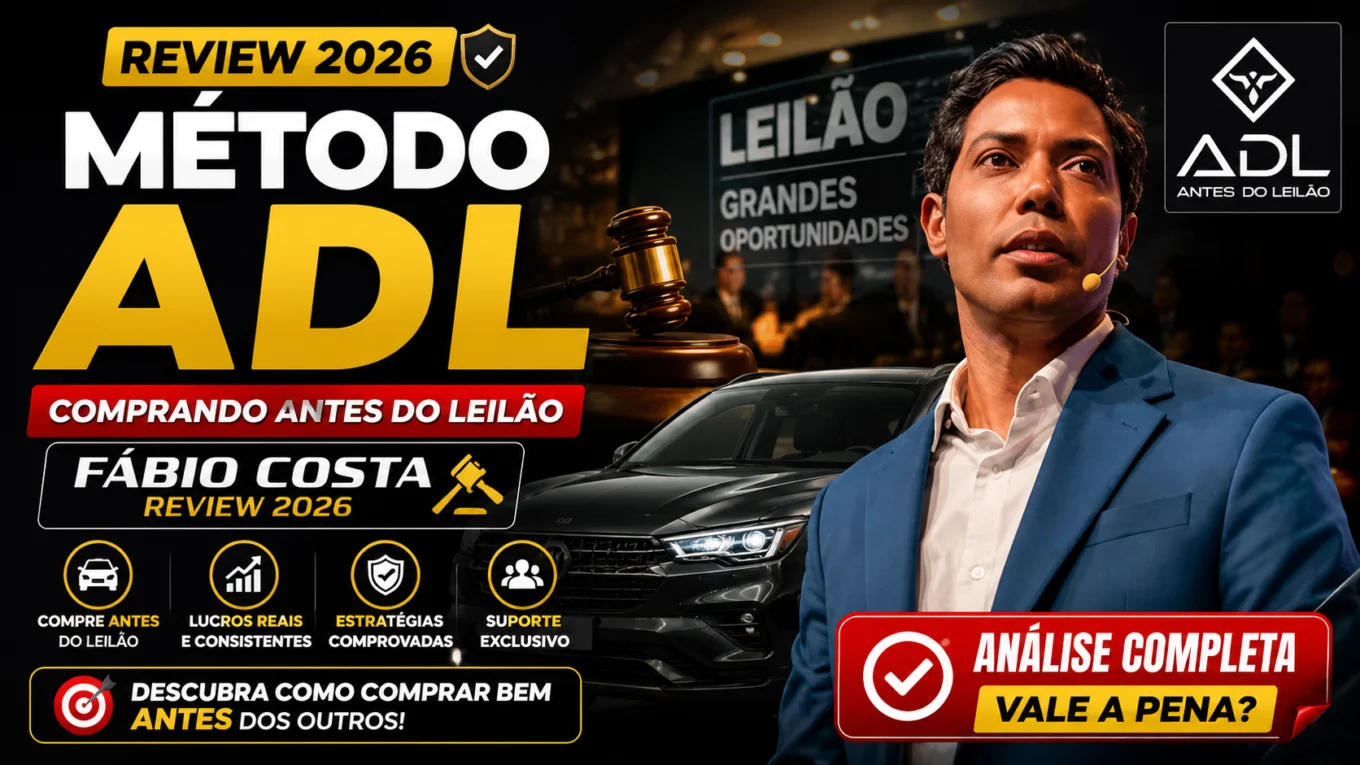 Método ADL Comprando Antes do Leilão de Fábio Costa vale a pena review 2026 análise completa da estratégia de compra de veículos antes do leilão.